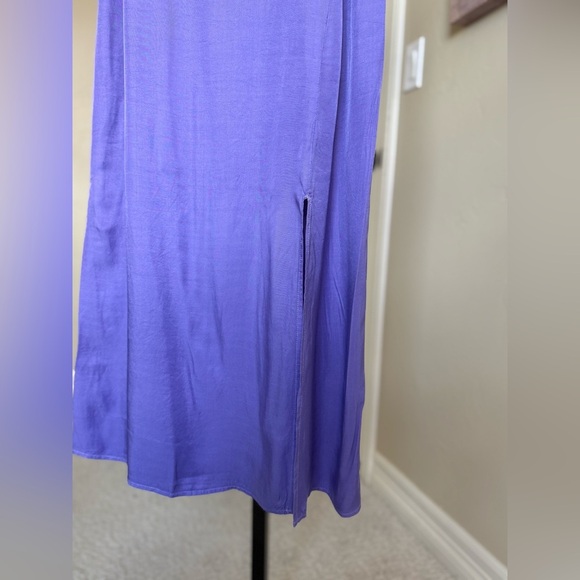 New Anthropologie Sundry Slip Tank Midi Dress in Purple Women’s size 1 or Small - Picture 4 of 7